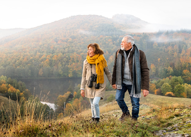 PH-Senior couple on a walk in an autumn nature-ss-How to Prevent Metabolic Syndrome